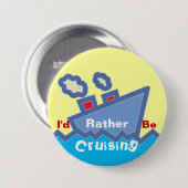 Seien Sie eher kreuzender Knopf Button (Vorne & Hinten)