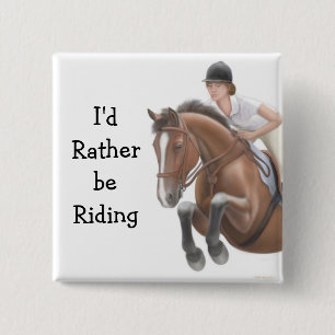 Seien Sie eher ReitpferdeButton Button