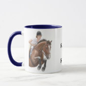 Seien Sie eher ReitpferdeTasse Tasse (Links)