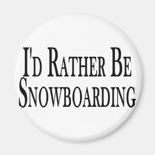 Seien Sie eher Snowboarding Magnet