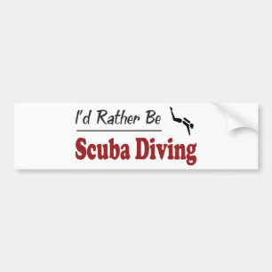 Seien Sie eher Sporttauchen Autoaufkleber