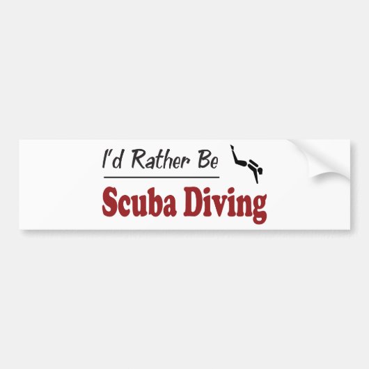 Seien Sie eher Sporttauchen Autoaufkleber (Vorne)