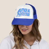 Seien Sie eher squatchin auf blauer Tarnung Truckerkappe (Beispiel)