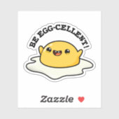 Seien Sie eigen-gewachsener Funny Egg Pun Aufkleber (Blatt)