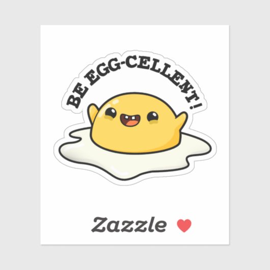 Seien Sie eigen-gewachsener Funny Egg Pun Aufkleber (Blatt)
