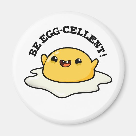 Seien Sie eigen-gewachsener Funny Egg Pun Magnet (Vorne)