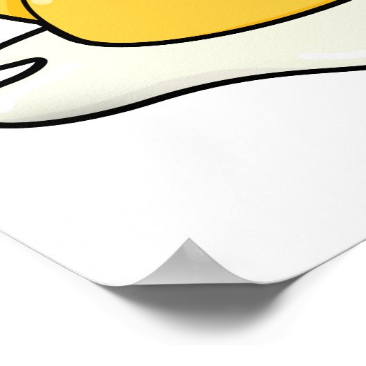 Seien Sie eigen-gewachsener Funny Egg Pun Poster (Ecke)