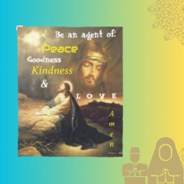 Seien Sie ein Agent des "Peace Christ Image Charac Fleecedecke