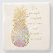 Seien Sie ein Ananas-Stein-Untersetzer Steinuntersetzer (Vorderseite)
