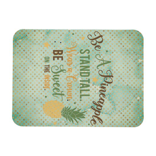 Seien Sie ein Ananas Word Art Magnet (Horizontal)