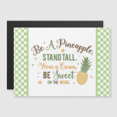 Seien Sie ein Ananas Word Art Magnetkarte (Vorne/Hinten)