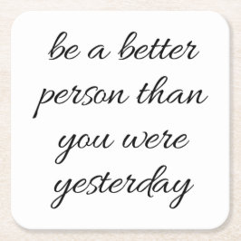 Seien Sie ein besserer Untersetzer