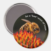 Seien Sie ein "Biene"-Akon der Hope Bee on Echinac Magnet (Vorderseite/Rückseite)