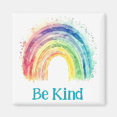 Seien Sie ein billiger Regenbogenmagnet Magnet (Vorne)