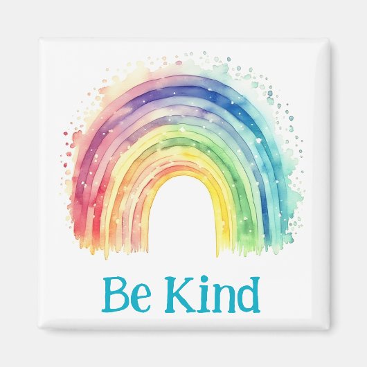 Seien Sie ein billiger Regenbogenmagnet Magnet (Vorne)