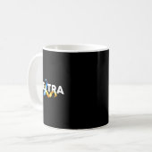Seien Sie ein Extra-Down-Syndrom Kaffeetasse (Vorderseite Links)