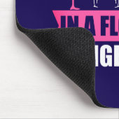 Seien Sie ein Flamingo in einer Flock von Tauben-1 Mousepad (Ecke)