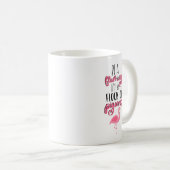 Seien Sie ein Flamingo in einer Taubenschlocke Kaffeetasse (VorderseiteRechts)