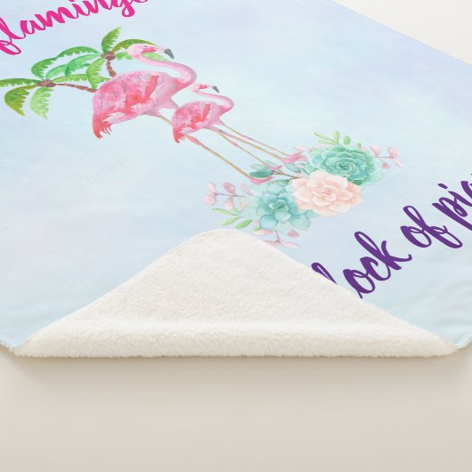 Seien Sie ein Flamingo in einer Taubenschlocke Sherpadecke (3/4)