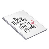 Seien Sie ein Flamingo - inspirierend Zeitschrift Notizblock (Rechte Seite)