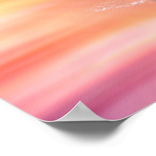 Seien Sie ein Flamingo-Motivierend Zitat Poster (Ecke)