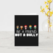 Seien Sie ein Freund, kein Bully Anti-Mobbing-Sens Karte (Gelbe Blume)