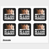 Seien Sie ein freundlicher, menschlicher Aufkleber (Blatt)