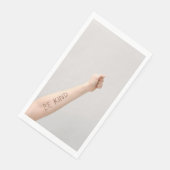 Seien Sie ein freundliches Armmessgerät Serviette (Ecke)