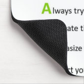 Seien Sie ein führender Mauszeiger Mousepad (Ecke)