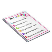 Seien Sie ein führendes SpiralNotebook Notizblock (Rechte Seite)