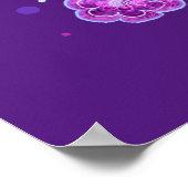 Seien Sie ein gesunder menschlicher Zitat, Lila In Poster (Ecke)