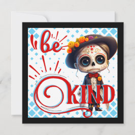 Seien Sie ein gesunder Zuckerschädel Feiertagskarte