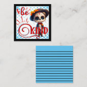 Seien Sie ein gesunder Zuckerschädel Mitteilungskarte (Vorne/Hinten)