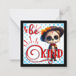 Seien Sie ein gesunder Zuckerschädel Mitteilungskarte