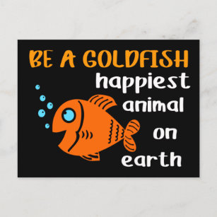 Seien Sie ein Goldfish Funny Soccer Motivation Zit Postkarte