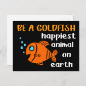 Seien Sie ein Goldfish Funny Soccer Motivation Zit Postkarte (Vorne/Hinten)