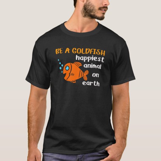 Seien Sie ein Goldfish Funny Soccer Motivation Zit T-Shirt (Vorderseite)