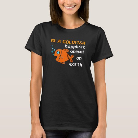 Seien Sie ein Goldfish Funny Soccer Motivation Zit T-Shirt (Vorderseite)