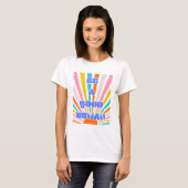 Seien Sie ein guter Mensch - Regenbogen-Sonne T-Shirt (Vorne ganz)
