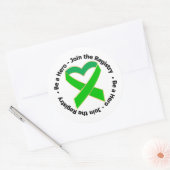 Seien Sie ein Held Mitglied der Kanzlei - Knochenm Runder Aufkleber (Umschlag)