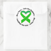 Seien Sie ein Held Mitglied der Kanzlei - Knochenm Runder Aufkleber (Tasche)