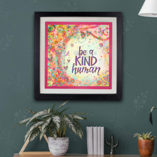 Seien Sie ein Hübscher Mensch, der Inspirivität In Poster