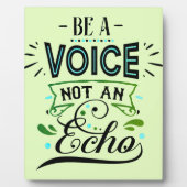 Seien Sie ein inspirierender Word-Kunsttisch Fotoplatte (Vorderseite)