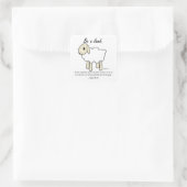 "Seien Sie ein Lamm-" Aufkleber (Tasche)