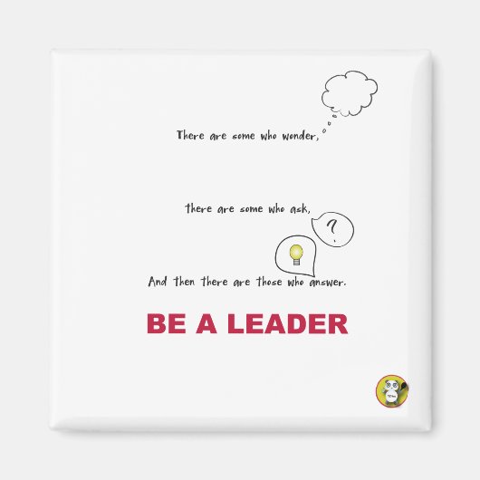 SEIEN SIE EIN LEADER-Magnet Magnet (Vorne)