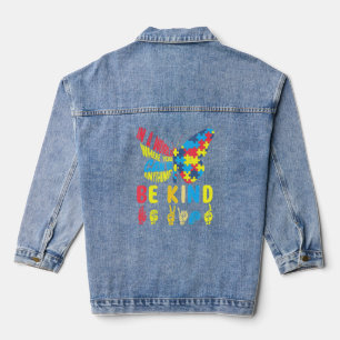 Seien Sie ein leichtes Rätsel, die Sprache spricht Jeansjacke
