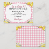 Seien Sie ein lieber, wickeln Sie die Klare Umschl Begleitkarte (Vorne/Hinten)