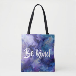 Seien Sie ein Lila Wasserfarbenbeutel Tasche