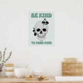 Seien Sie ein Motivierend Skull Art Poster für Sie (Küche)