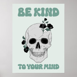 Seien Sie ein Motivierend Skull Art Poster für Sie